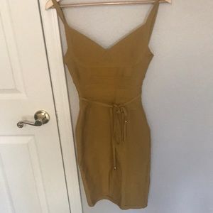 Mustard Bandage dress